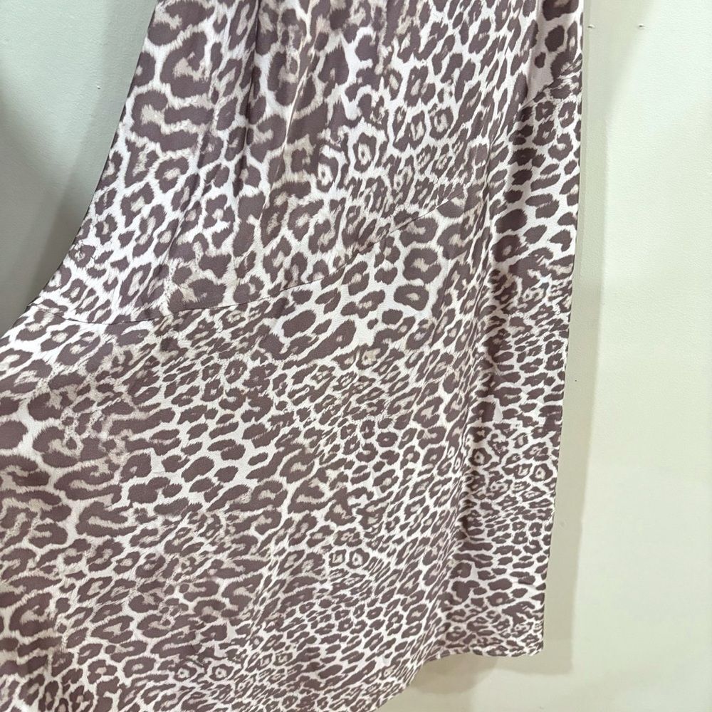 NWOT & Other Stories Leopard Slip Maxi Dress US 4 – Viscose Cowl Neck Satin Look - Picture 12 of 12